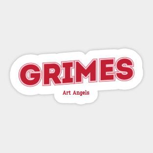 Grimes Sticker